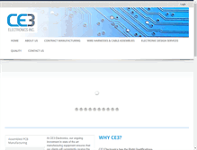 Tablet Screenshot of ce3electronics.com
